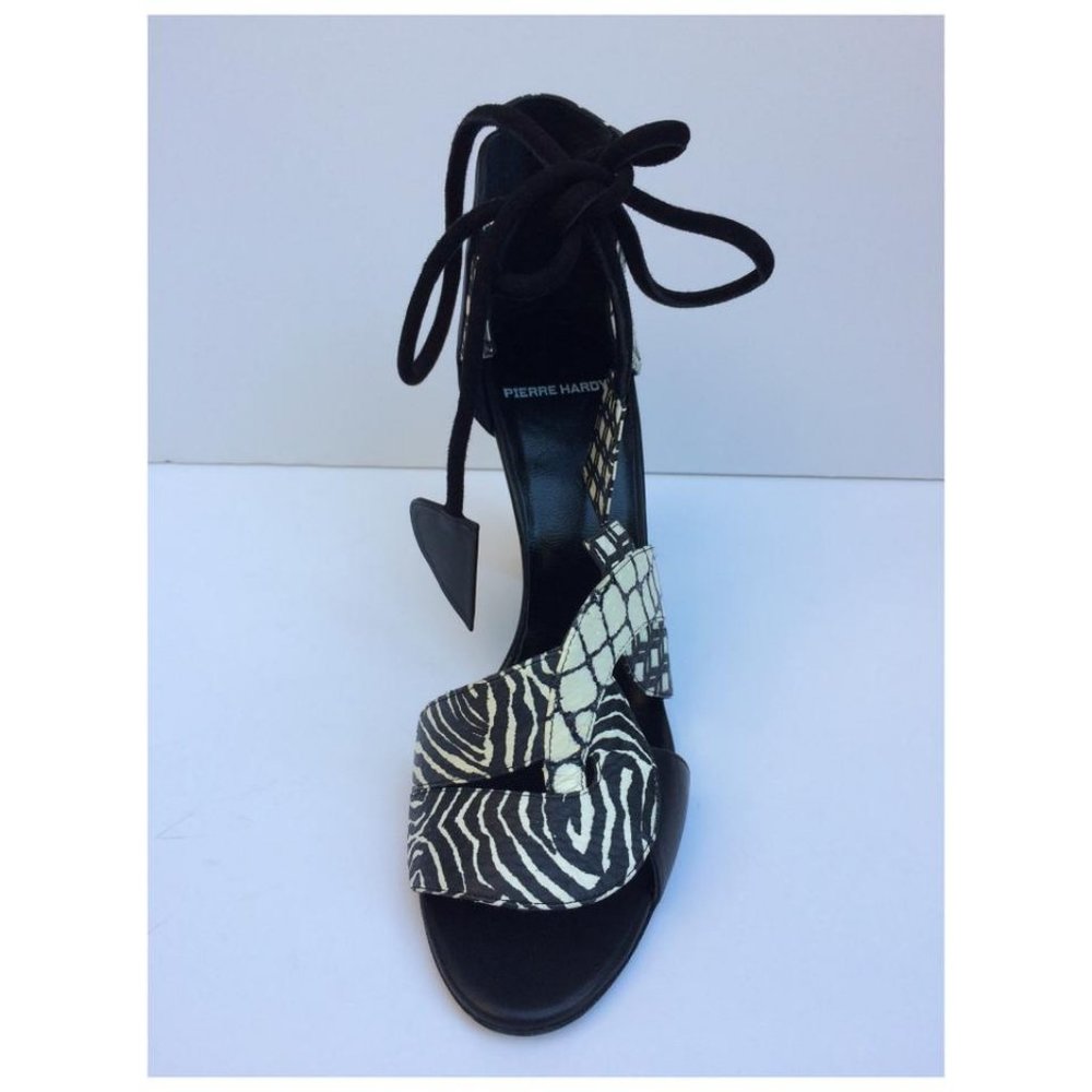 Pierre Hardy Python Leather Ankle Cuff Sandal 41e… - image 5